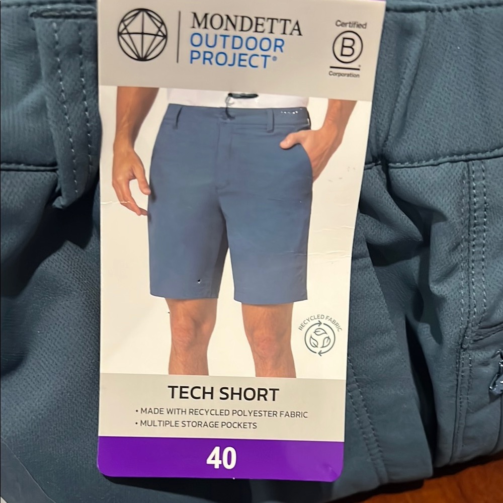 Mondetta Men's Blue Tech Shorts